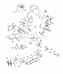 Page B Diagram and Parts List for 1840A 500000001-599999999 - 1975 Lawn Boy Snow Blower